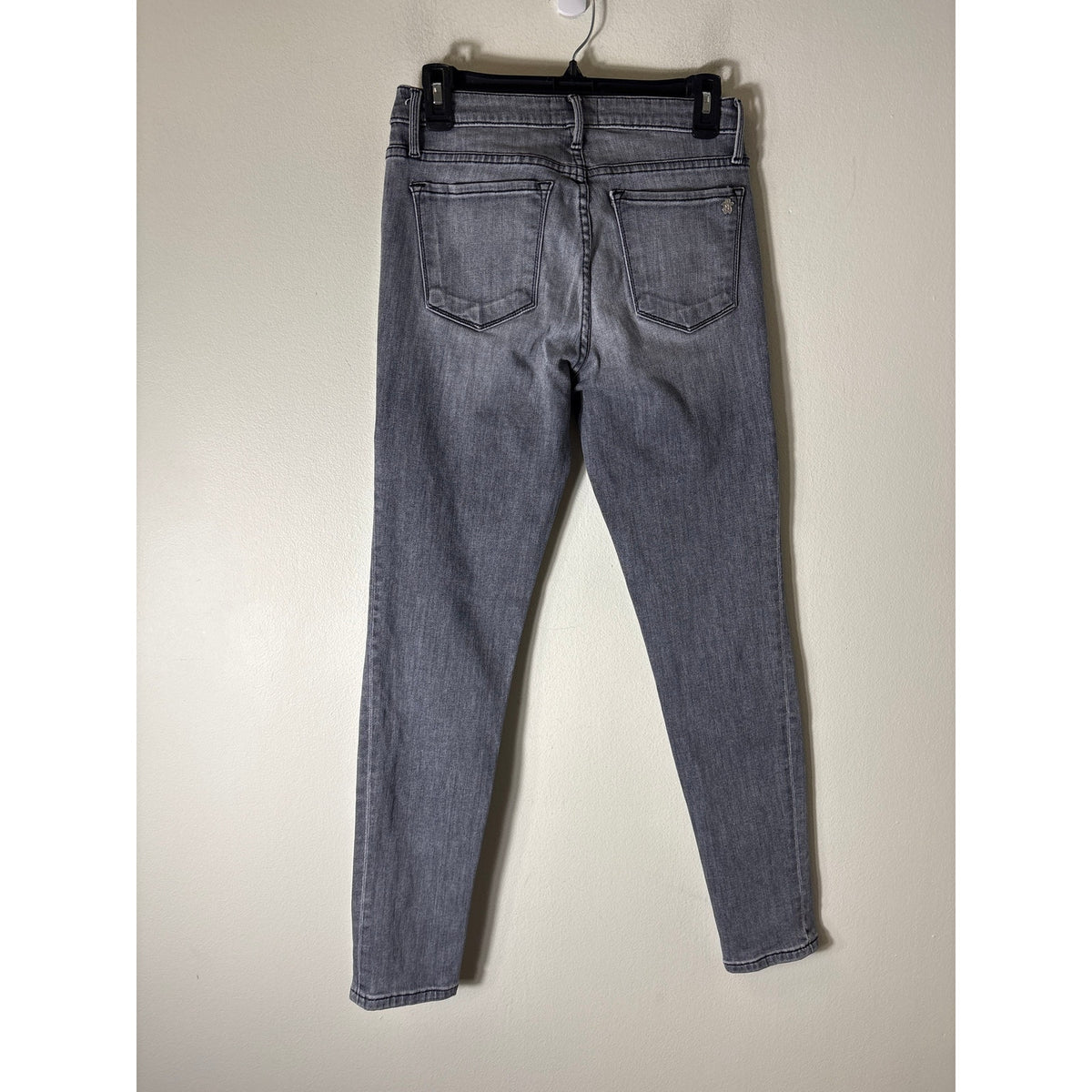 Black Orchid Black/Gray Washed Jude Mid Rise Super Skinny Jeans Sz 28