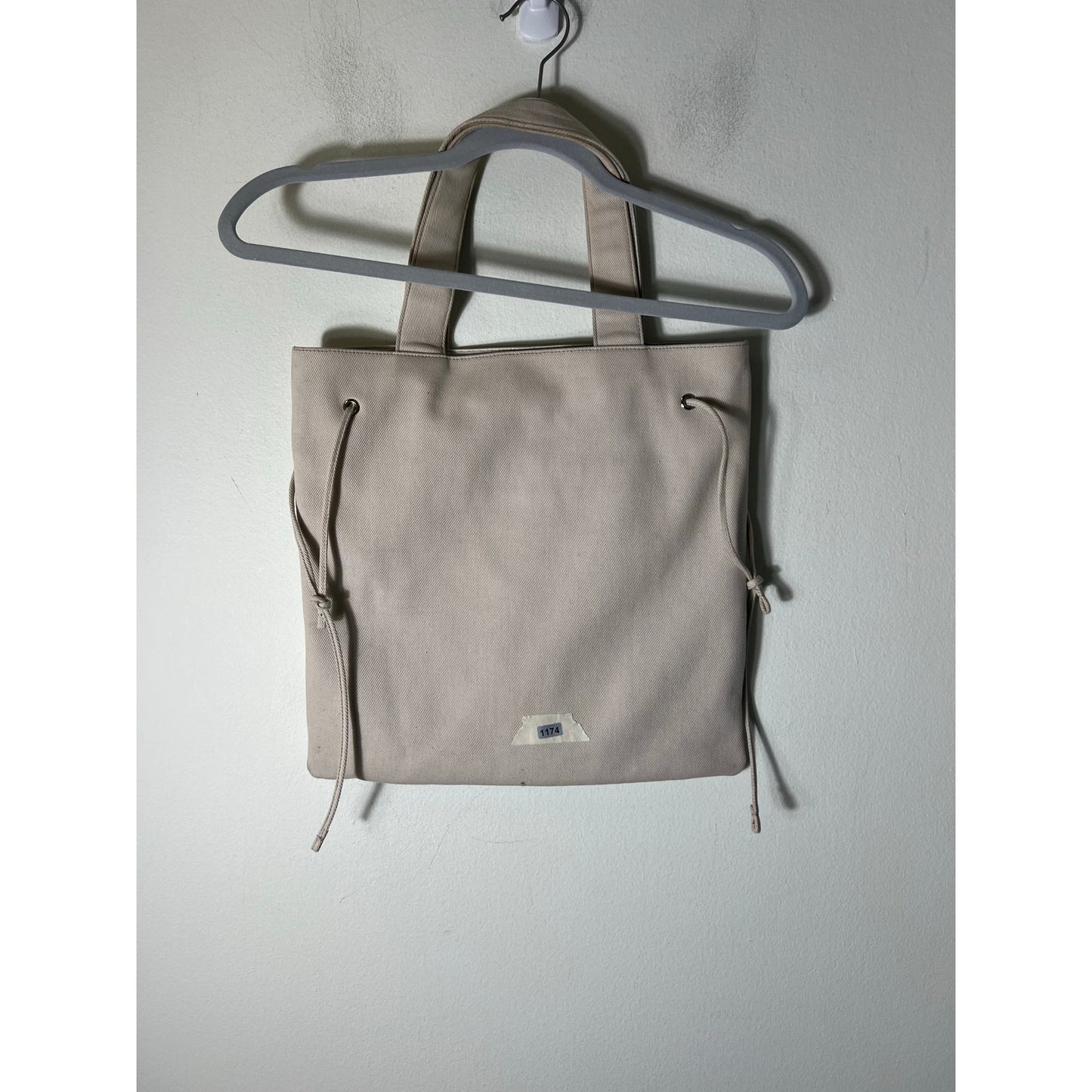 YSL Khaki Canvas Tote Bag