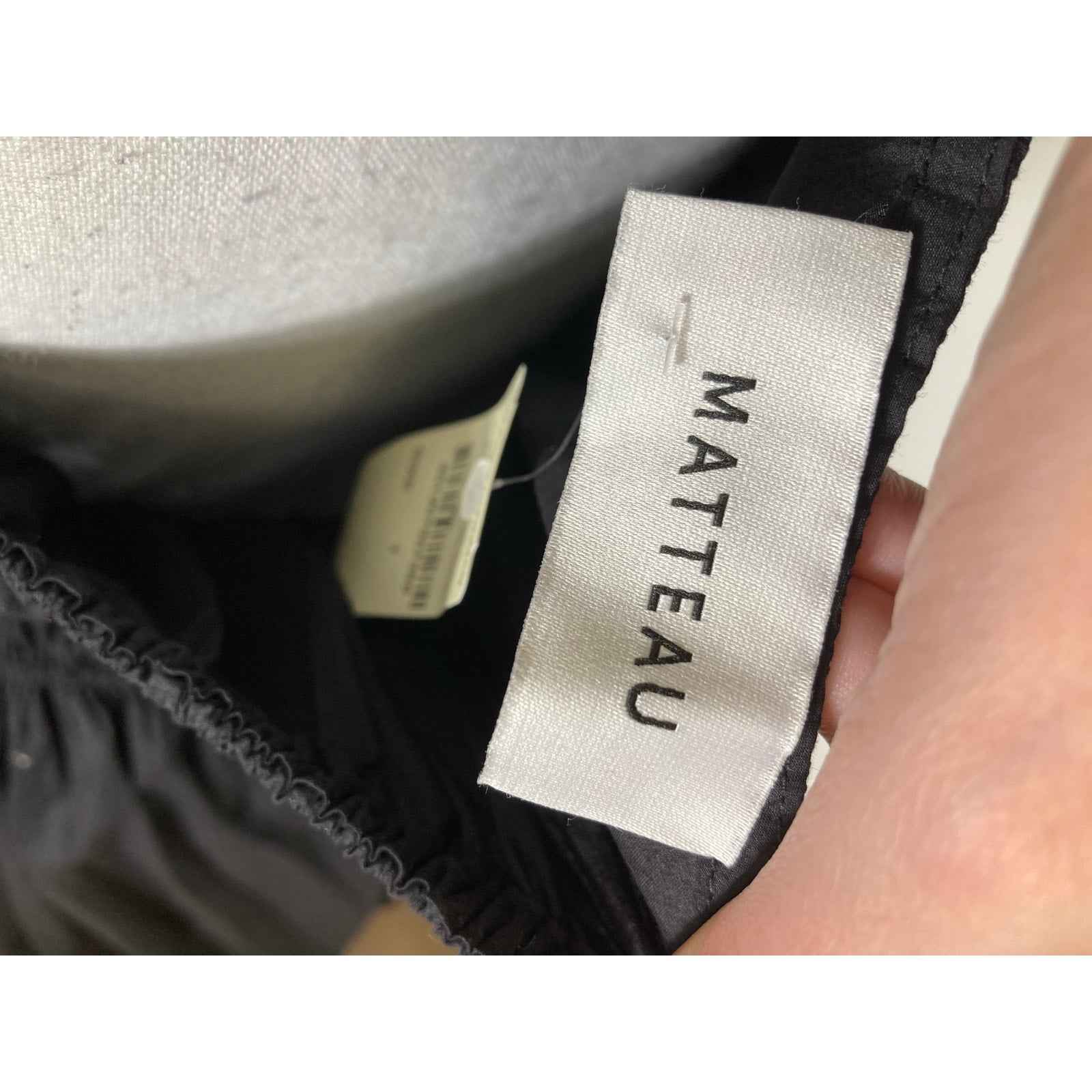NWT Matteau Black One Shoulder Dress Sz 1 (S)