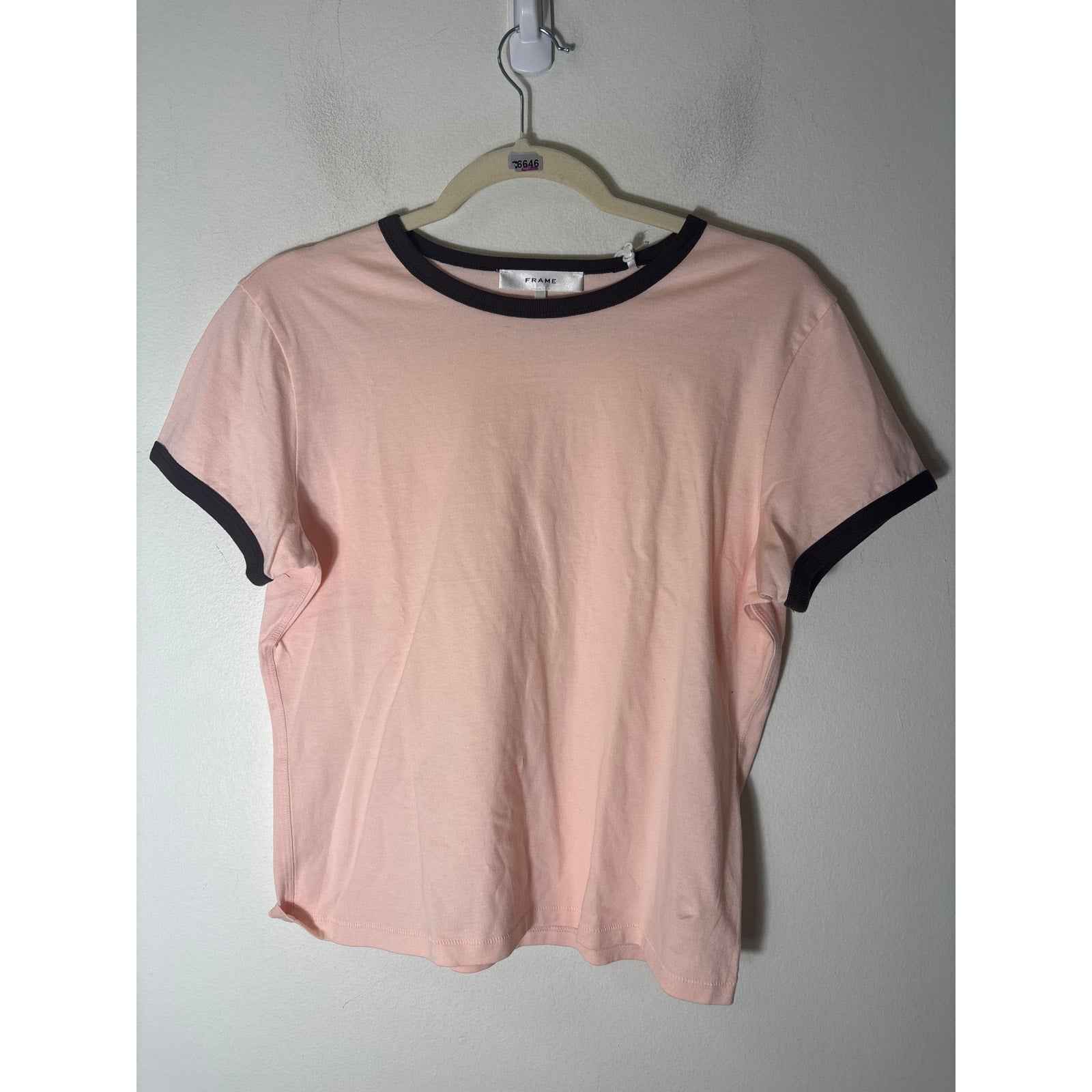 NWT Frame Peach The Ringer Baby Tee Sz M