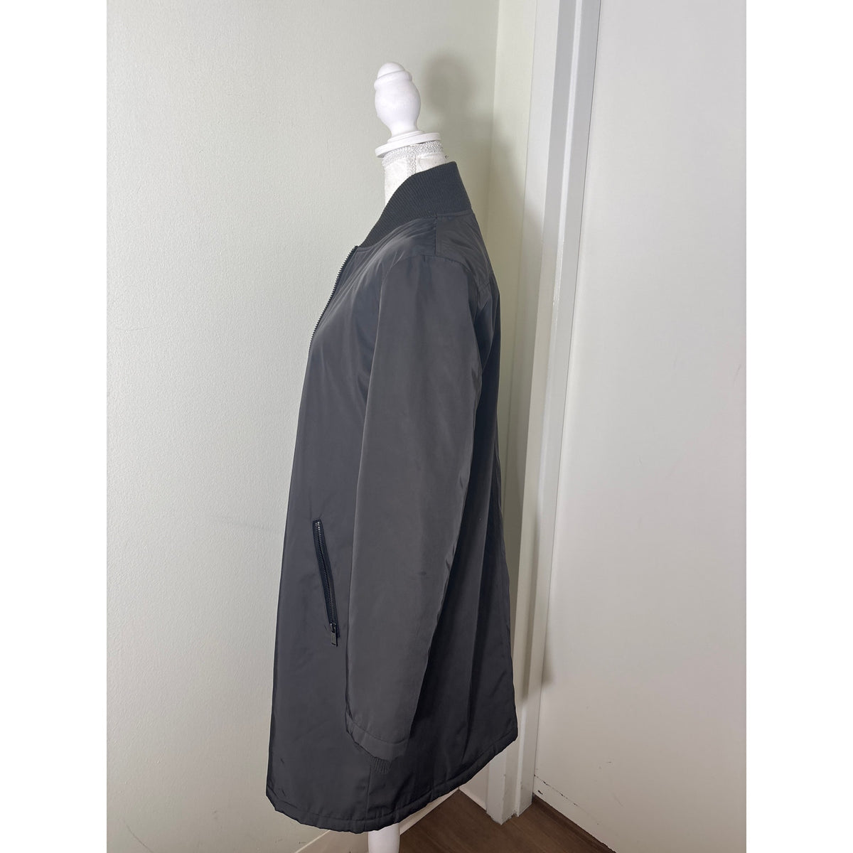 Pendleton Black Long Sleeve Zip Up Coat Sz S