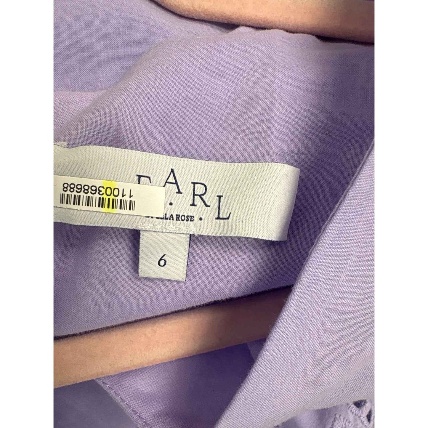 Pearl Lavendar V Neck Ribbon Tie Waist Maxi Dress Sz 6