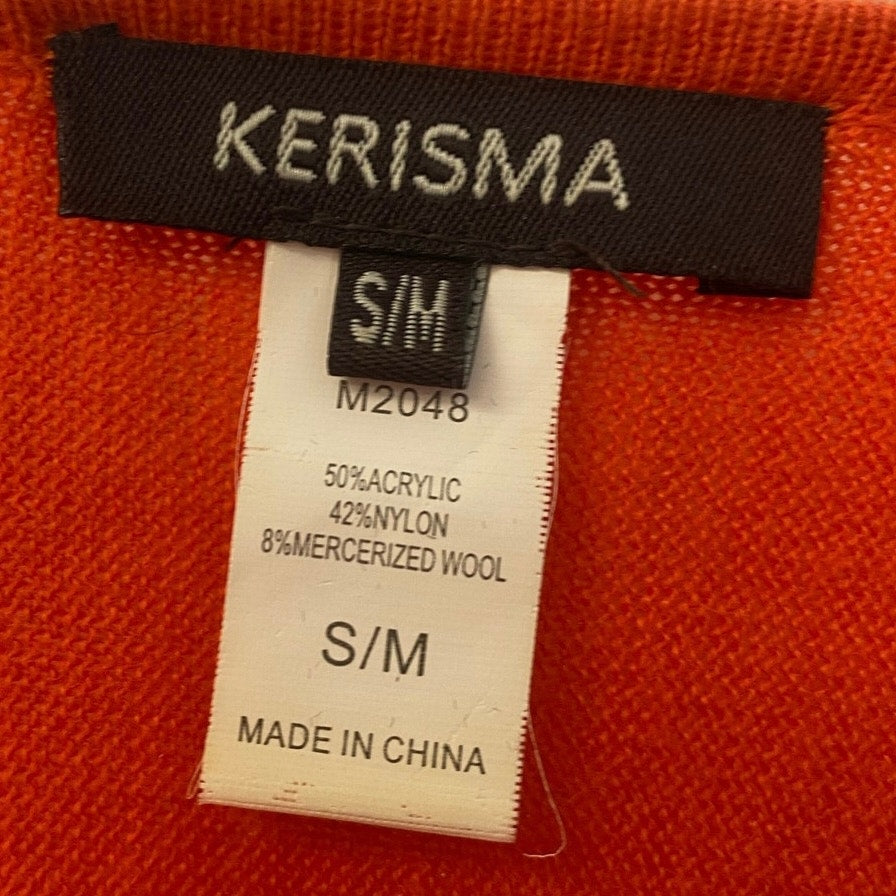 Kerisma Orange V-neck Tunic Sz S\M