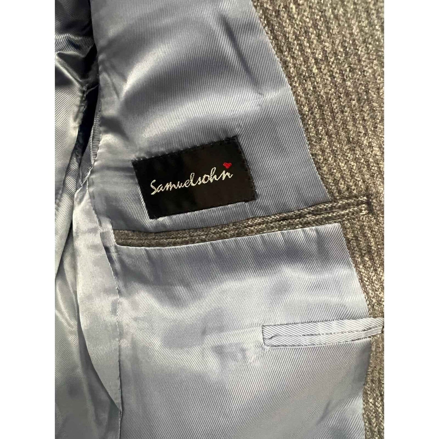 Men's Plainclothes Gray Wool Long Sleeve Winter Blazer Sz 40