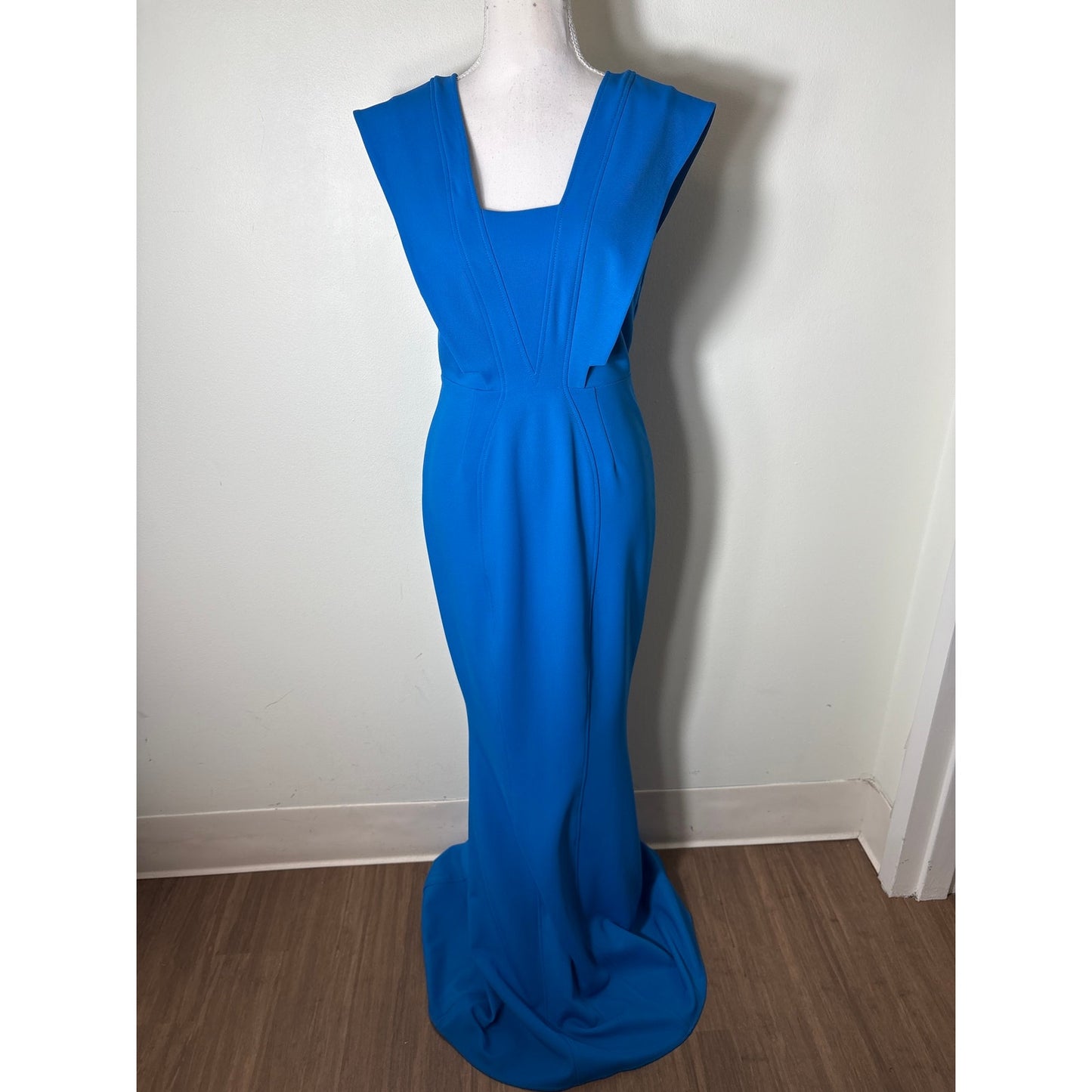 Zac Posen Blue Column Gown Sz 2