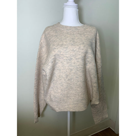 NWT Michael Stars Oatmeal MMaddie Pullover Long Sleeve Sweater Sz XL