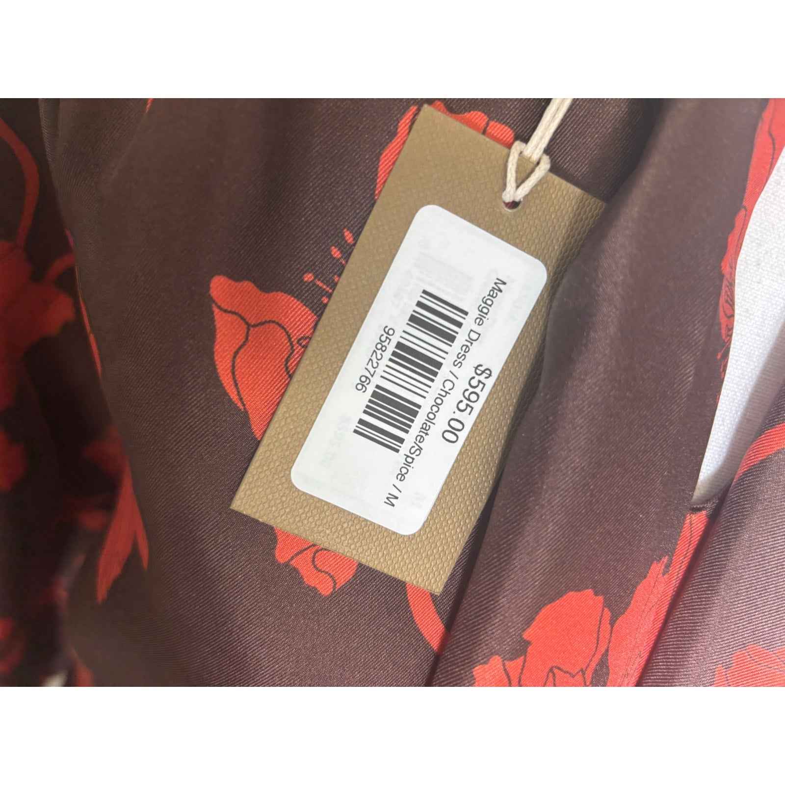 NWT Ann Mashburn Chocolate/Spice Maggice Dress M