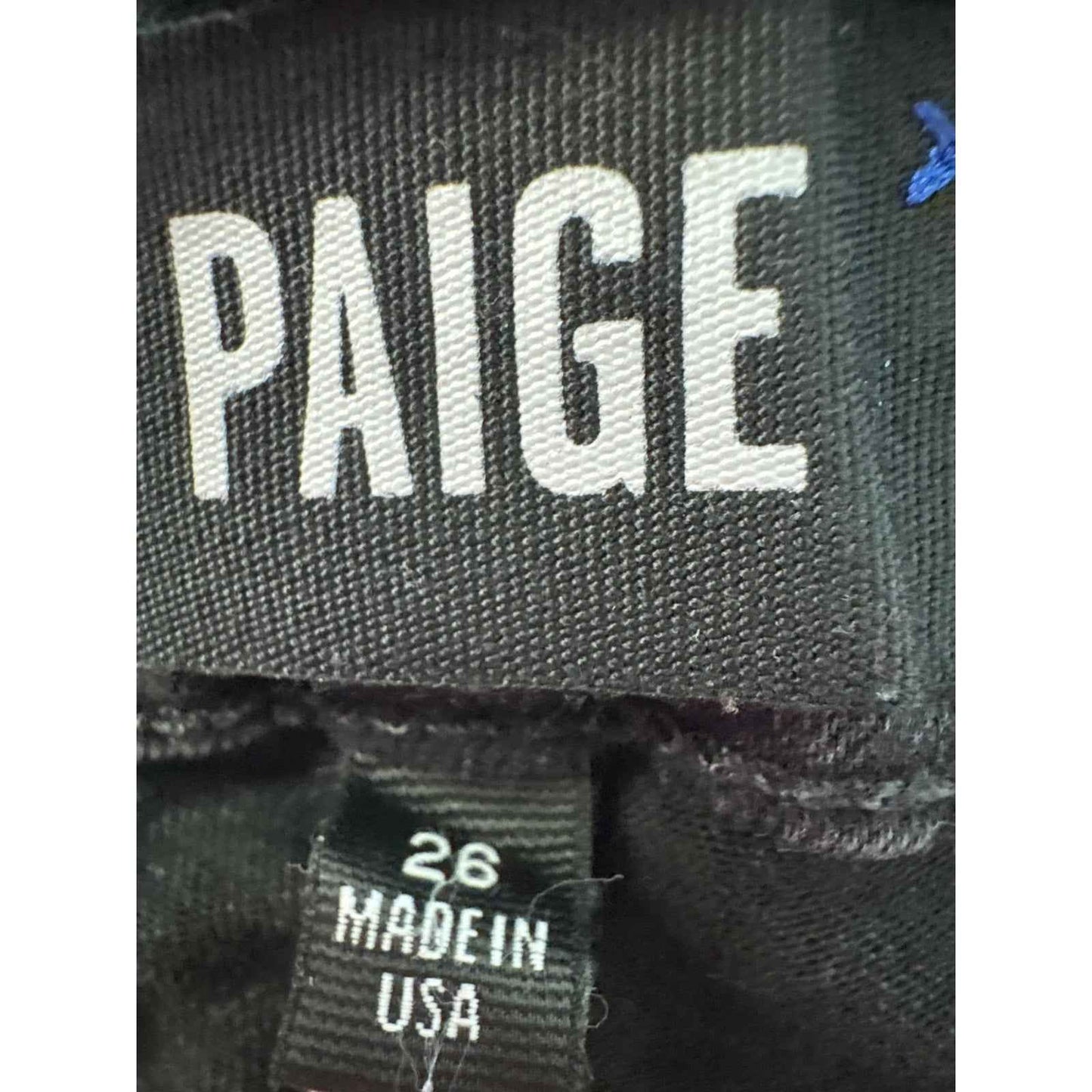 Paige Black Waxed Verdugo Ultra Skinny Jeans Sz 26