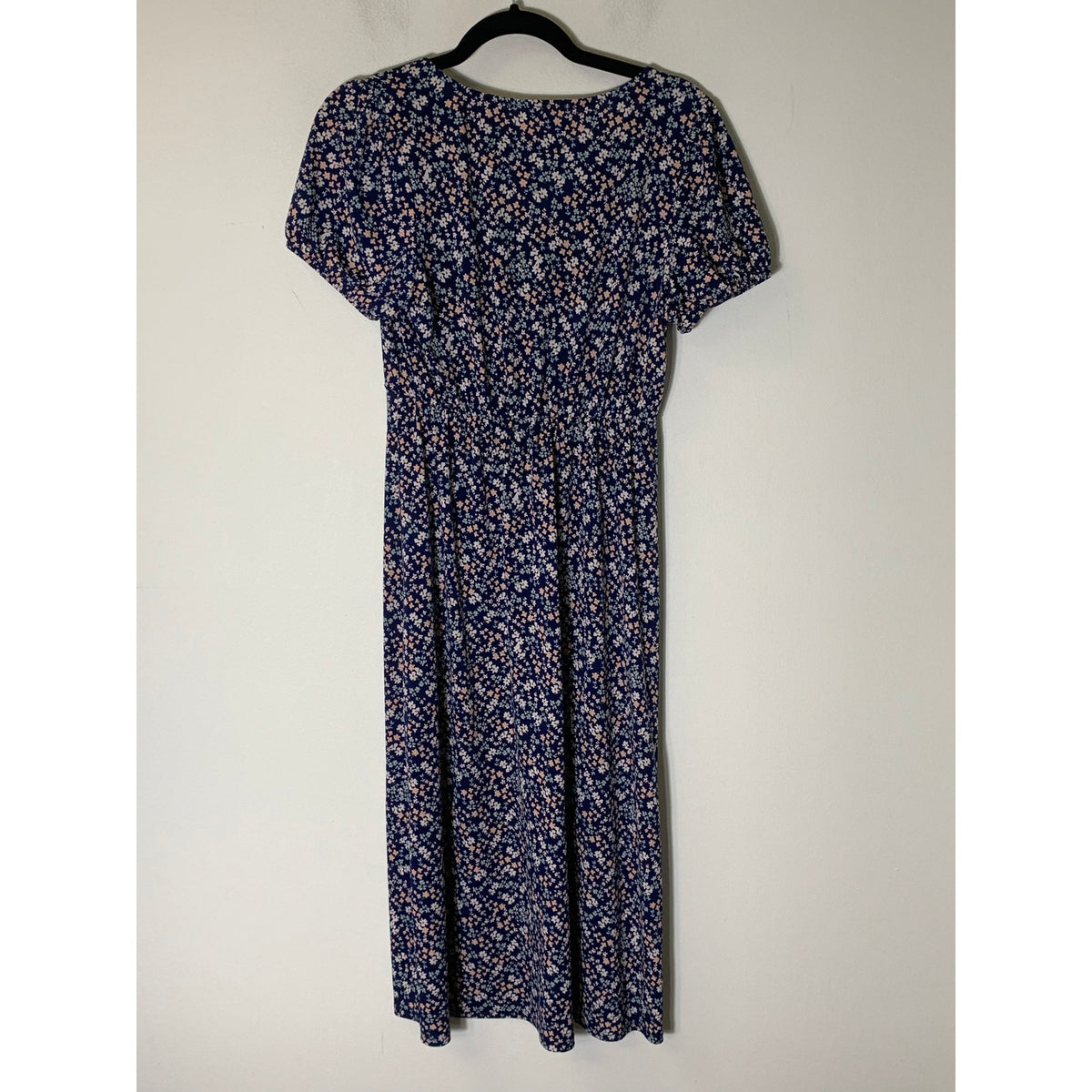 Gilli Navy Floral Midi Dress Sz S