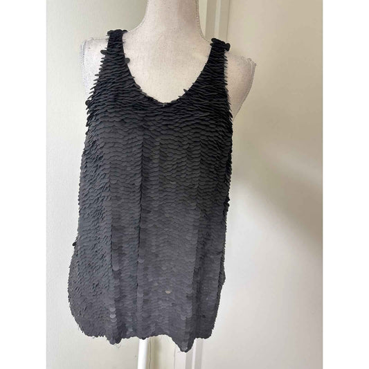 3.1 Phillip Lim Fish Scale Sequin Razor Back Tank sz 4
