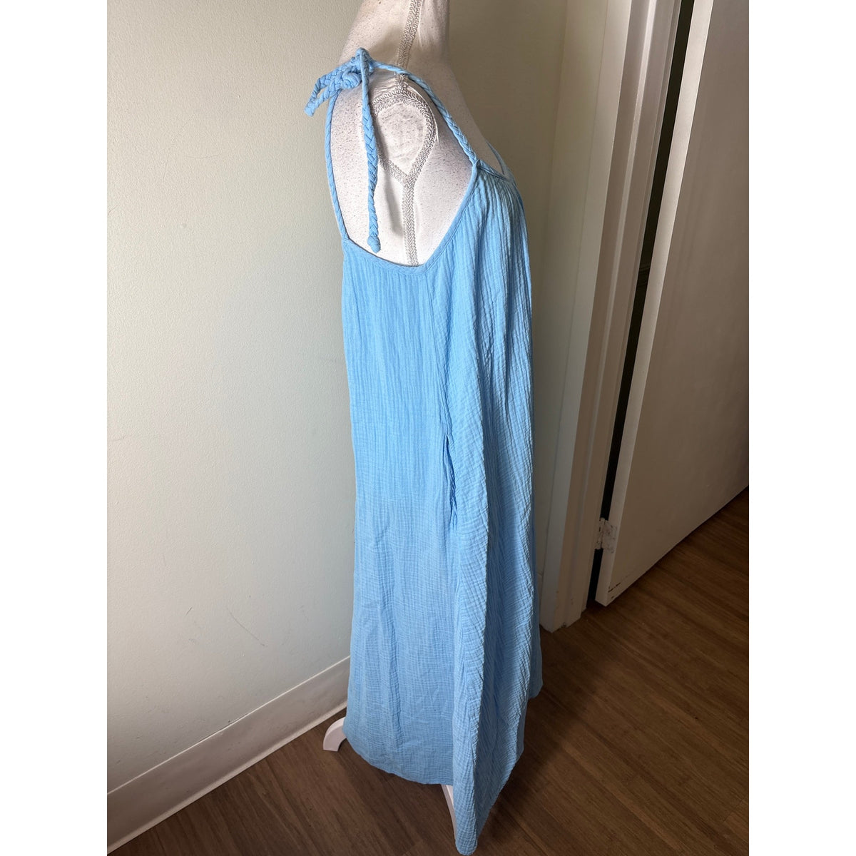 Xirena Light Blue Gauzy Maxi Dress Sz S