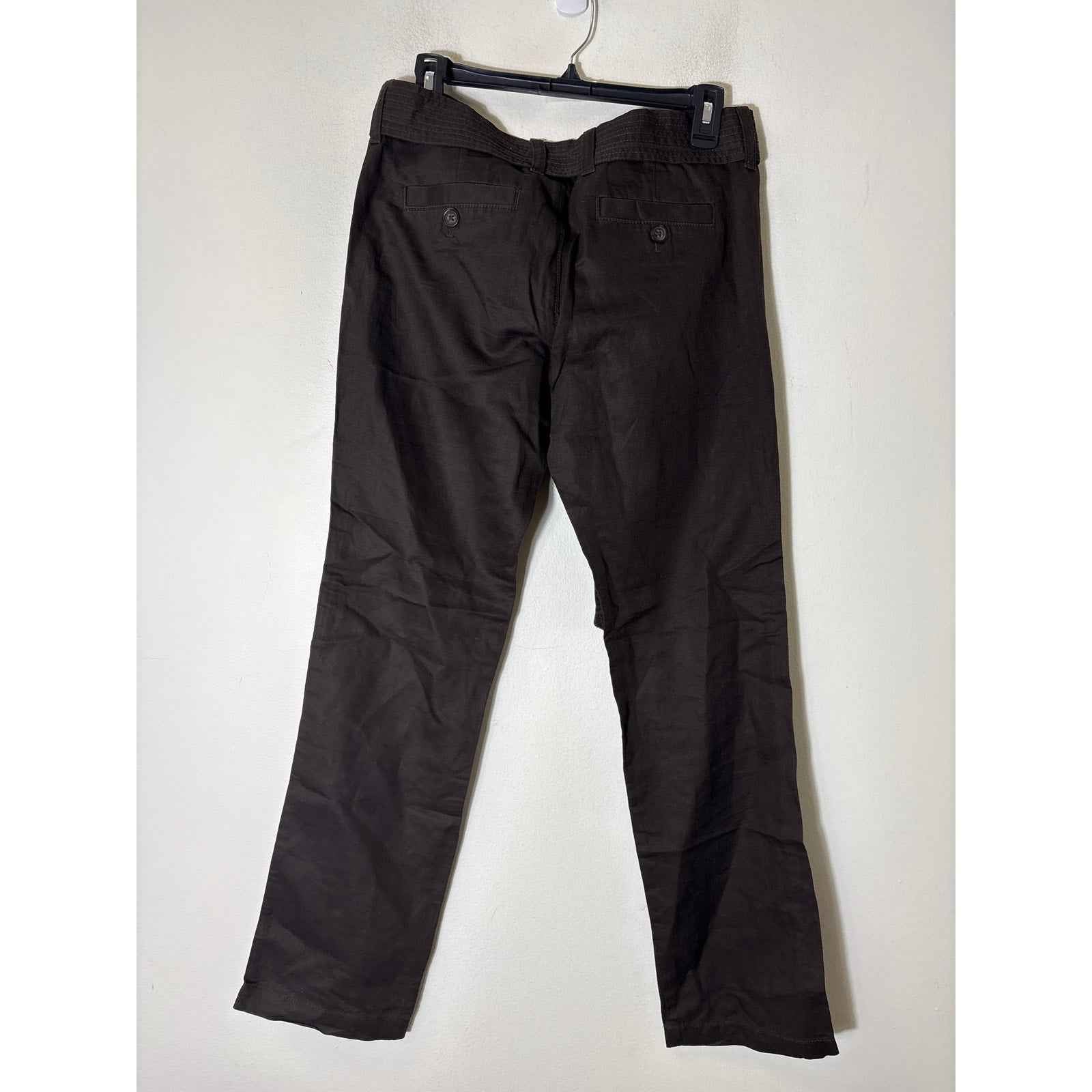 Banana Republic Dark Brown Straight Leg Pants Sz 4