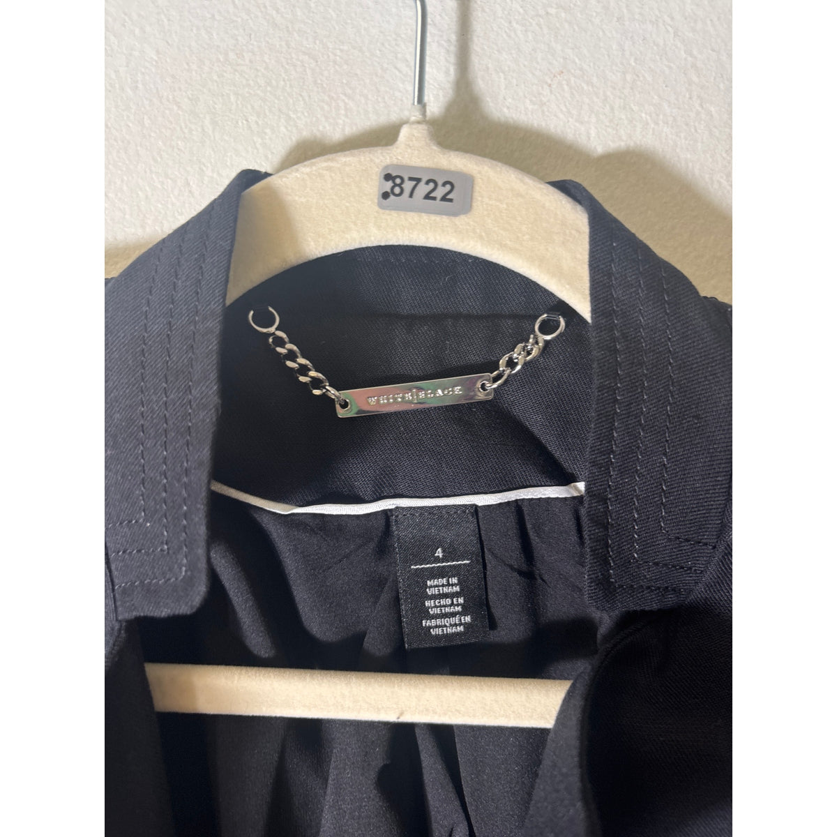 White House Black Market Long Sleeve Moto Jacket Sz 4