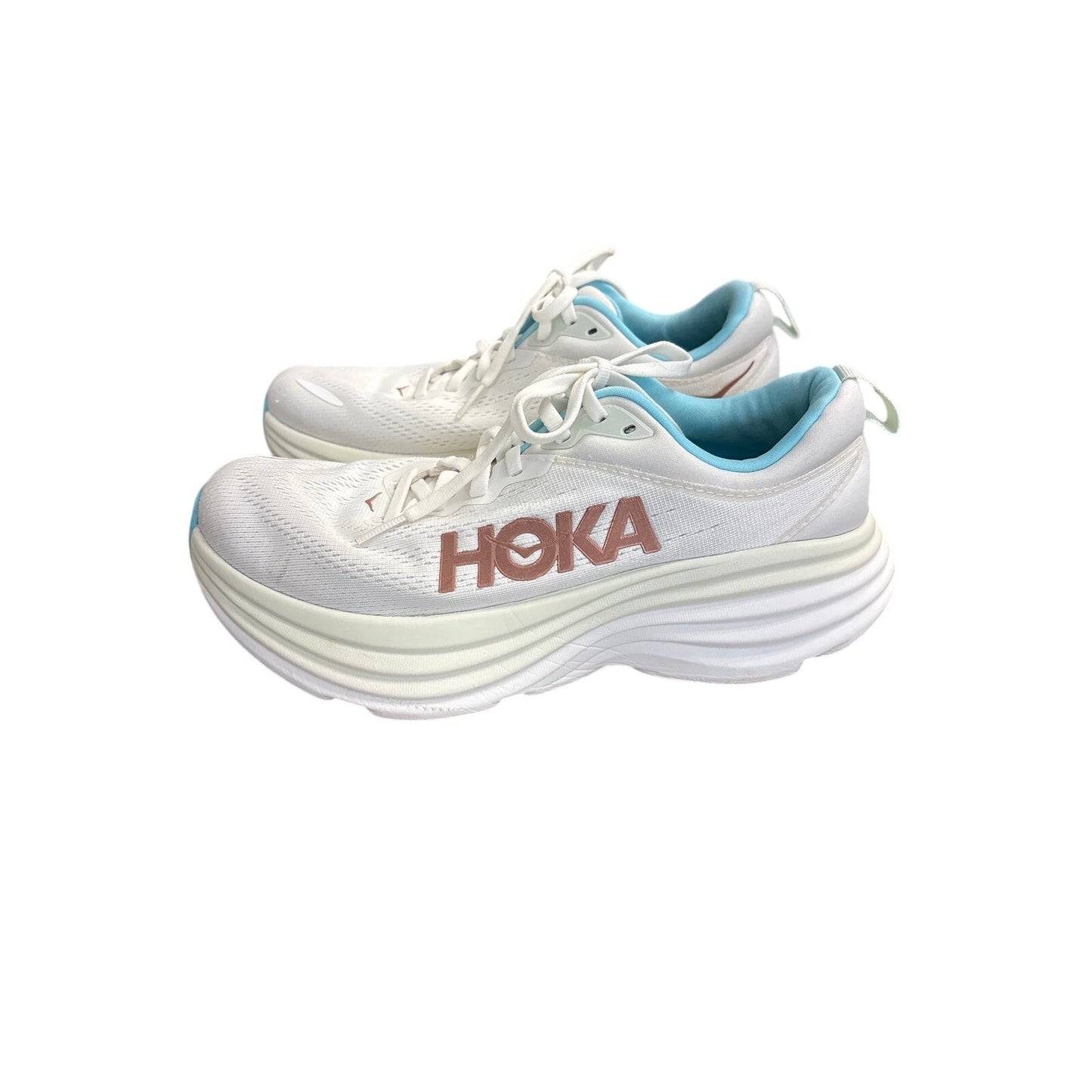 Hoka Bondi 8 White Tennis Shoes Sz 8