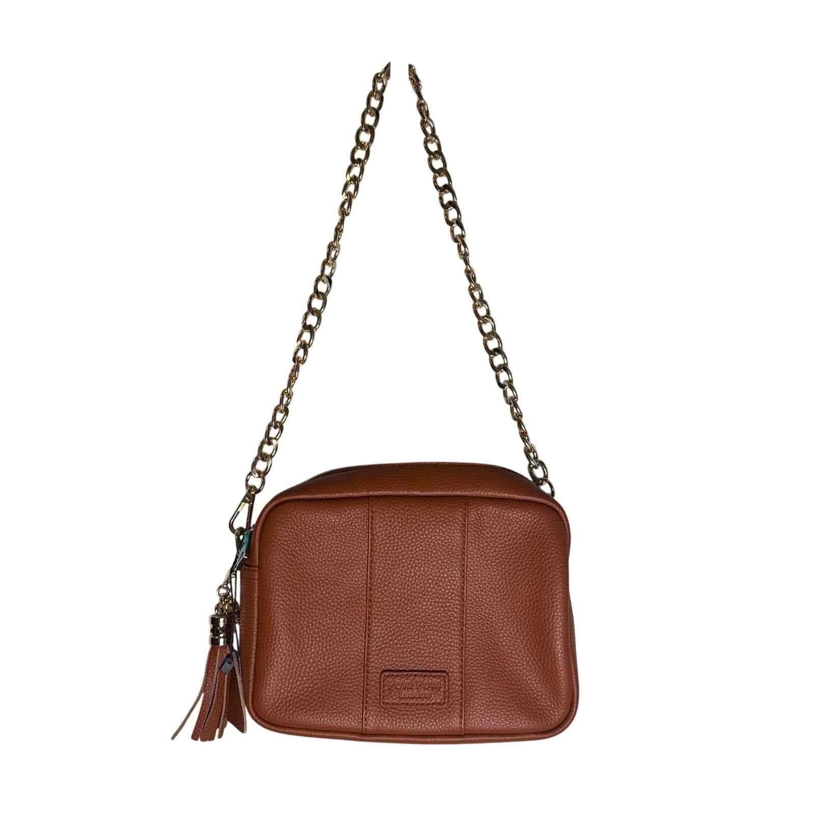 NWT Pom Pom London City Plus Bag Burnt Orange