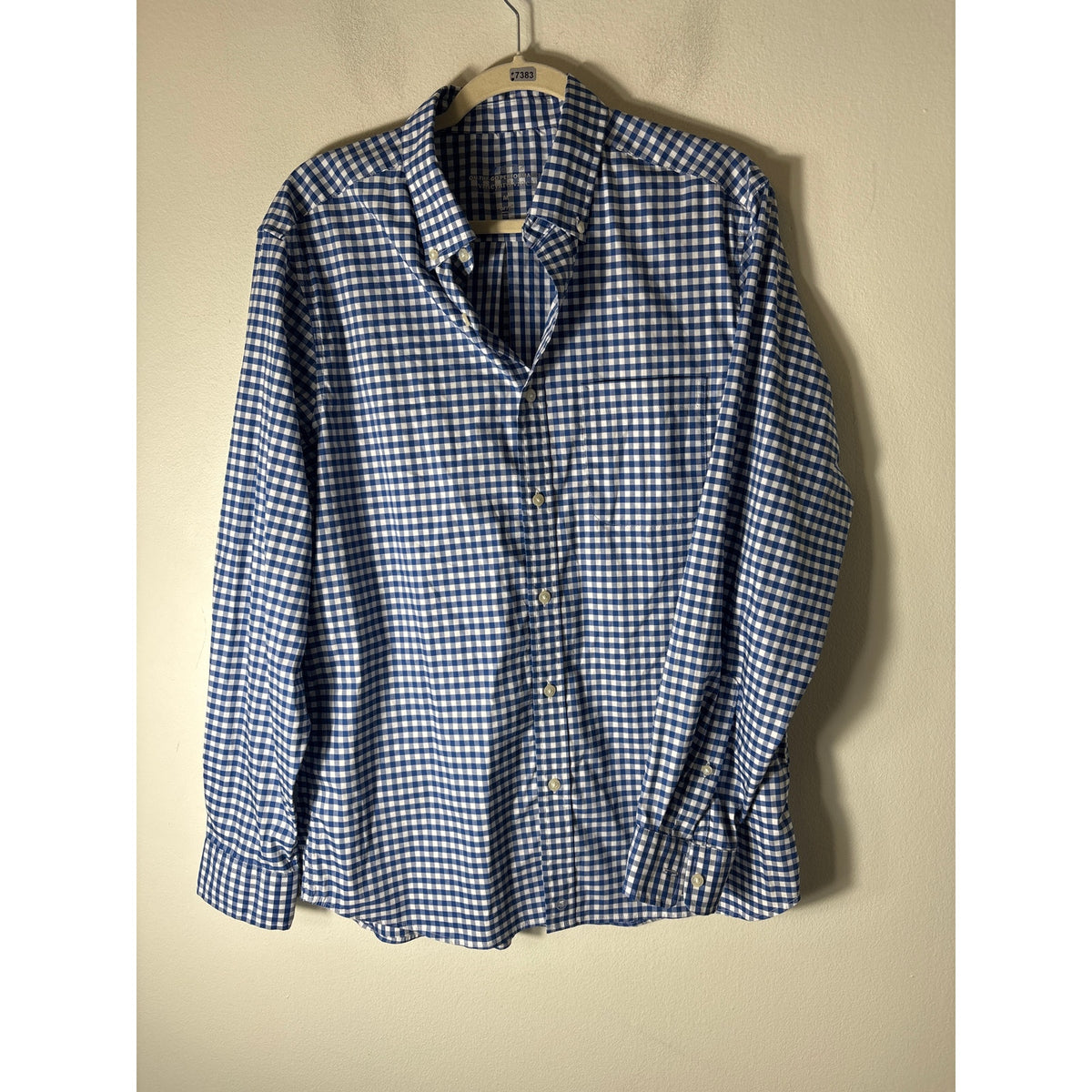Men's Vineyard Vines OTG Performance Blue and White Check Sz M