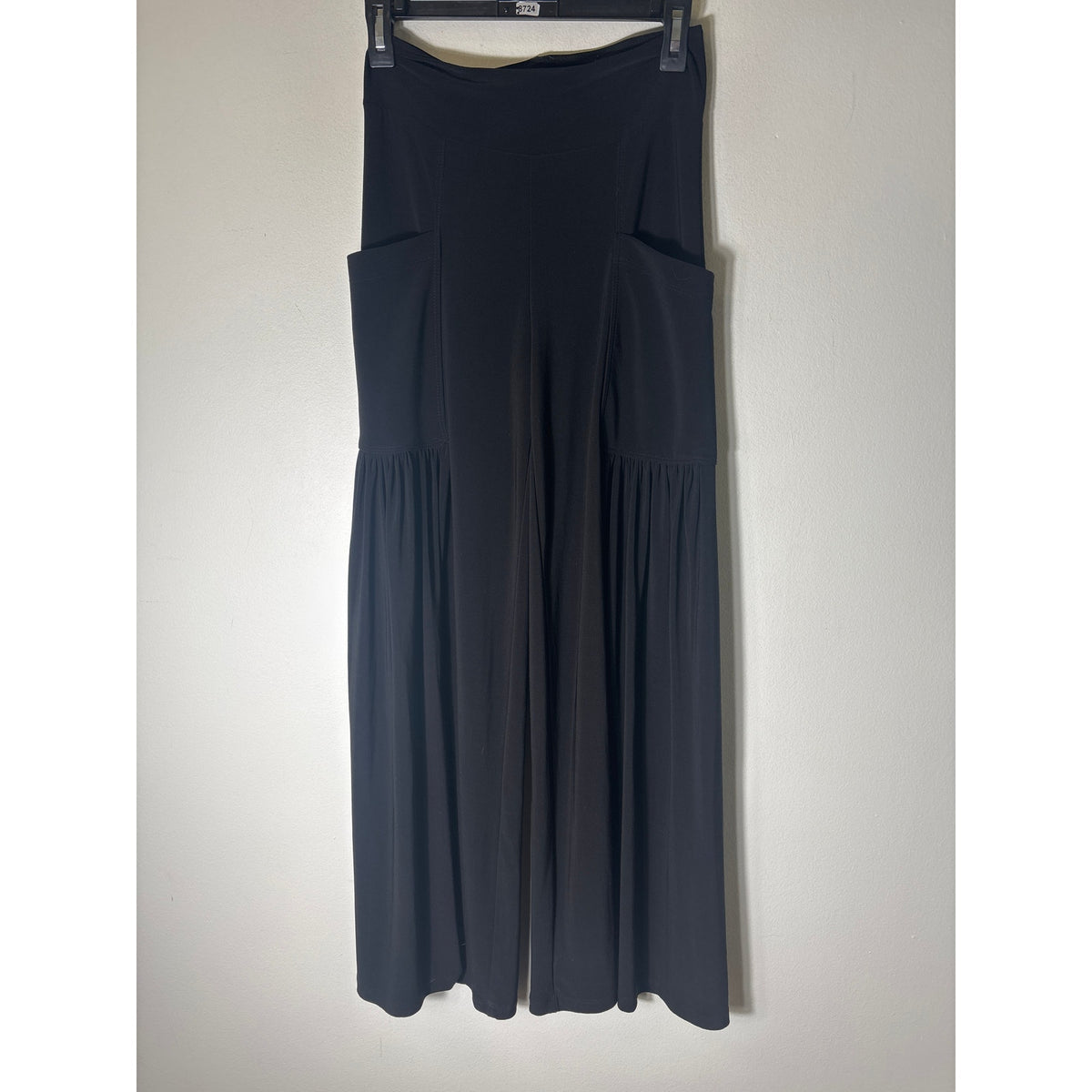 Last Tango Black Wide LEg Flowy Pull On Pants Sz 4