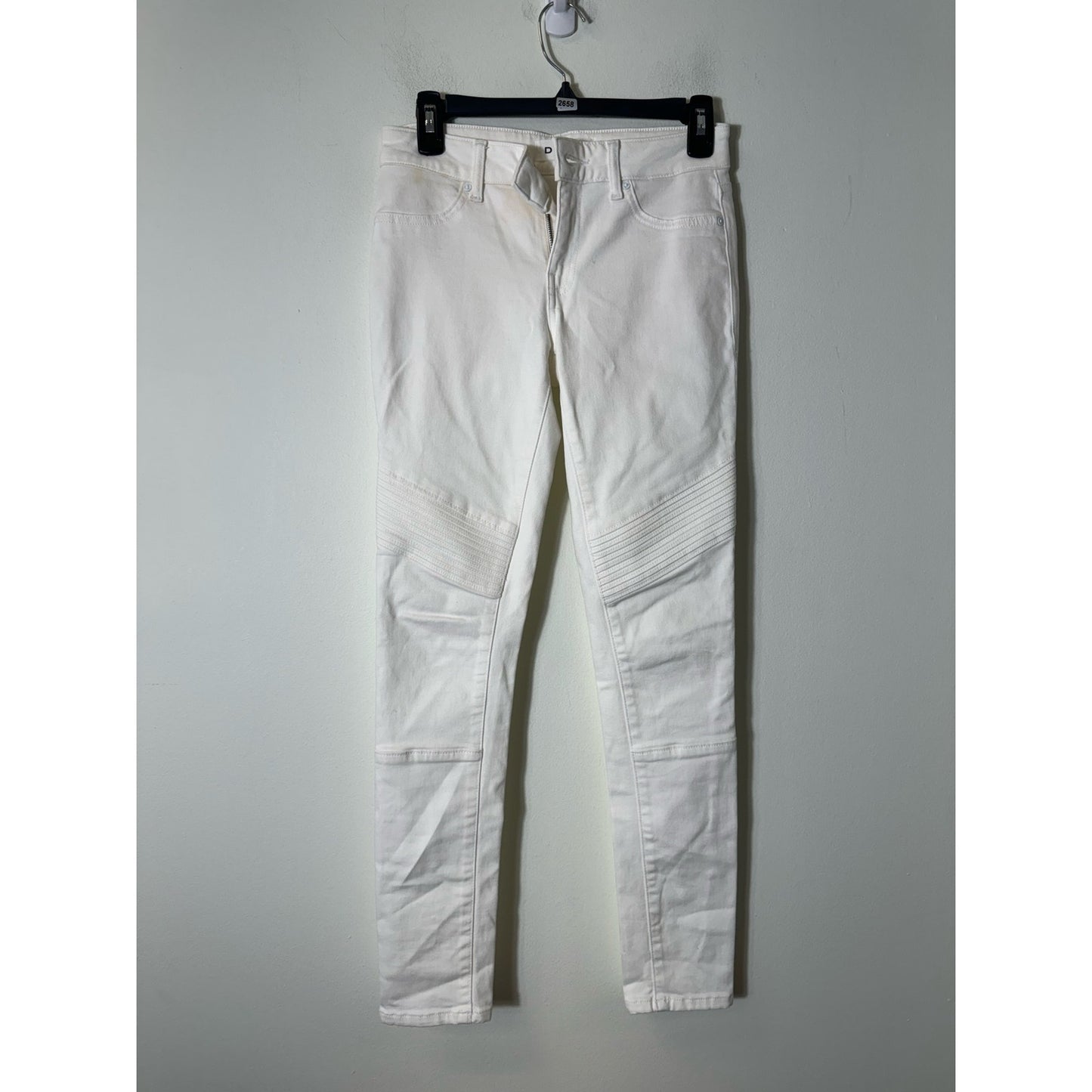 DL 1961 Emma Power Legging White Jean Sz 25