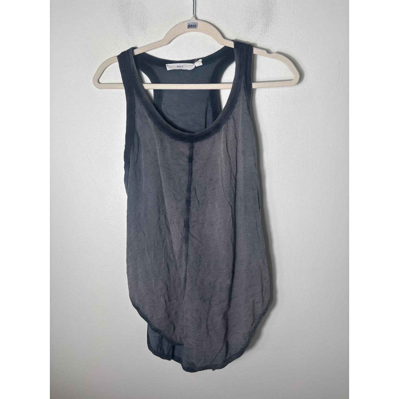 Wilt Black/Gray Vintage Wash Tank Sz M