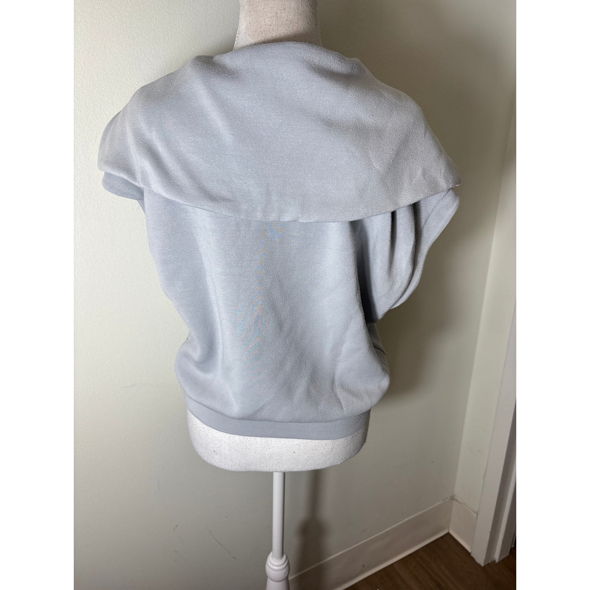 Varley Light Blue Cap Sleeve Quarter Zip Pullover Sz S
