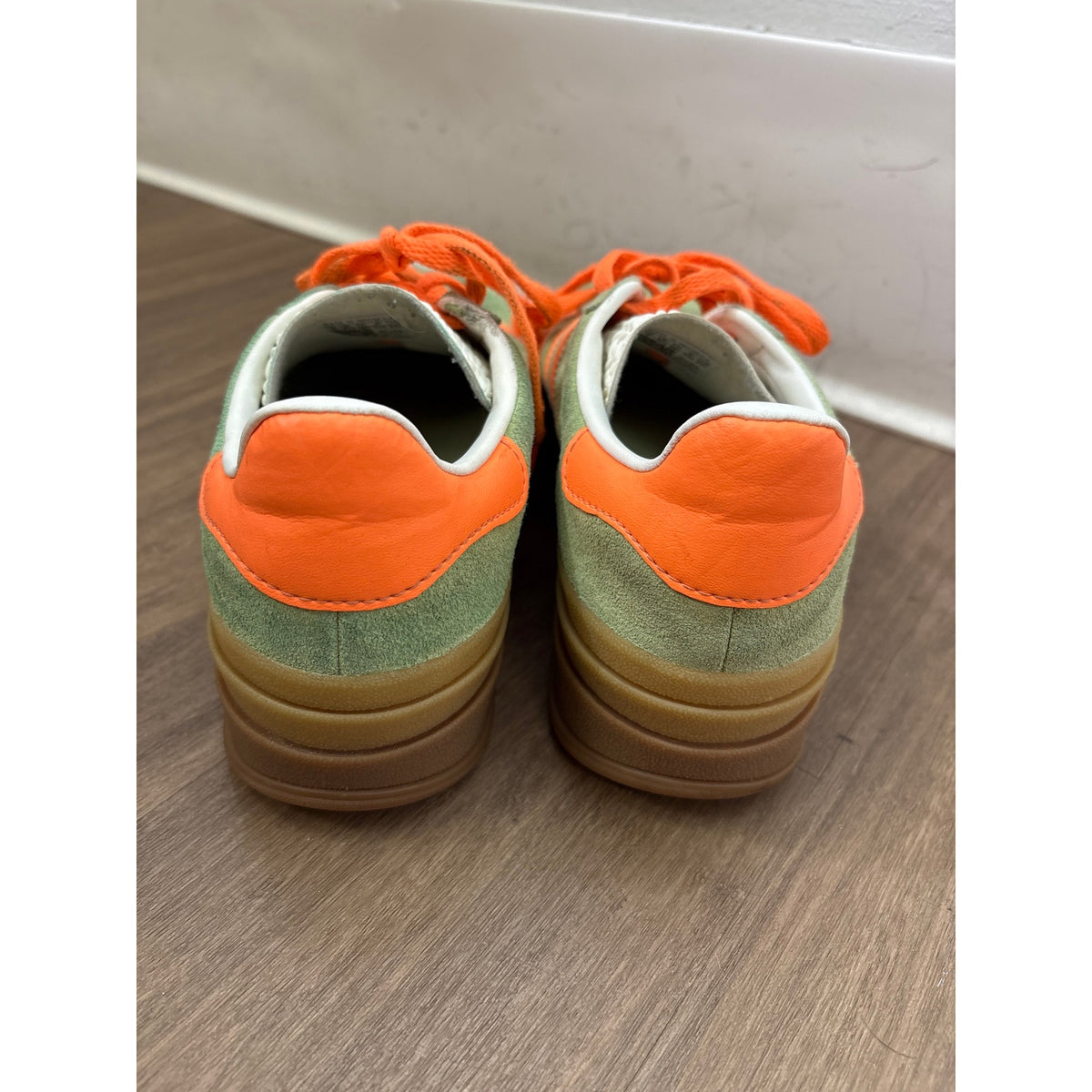 Adidas Green Gazelle Swede Stacked Sneaker Sz 7