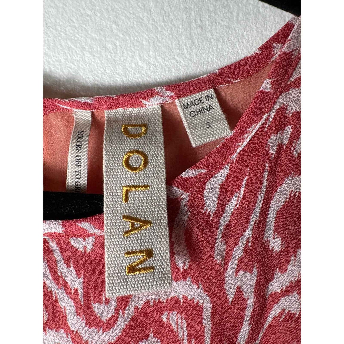 DOLAN Pink Long Sleeve Patchwork Tiered Maxi Dress Sz S