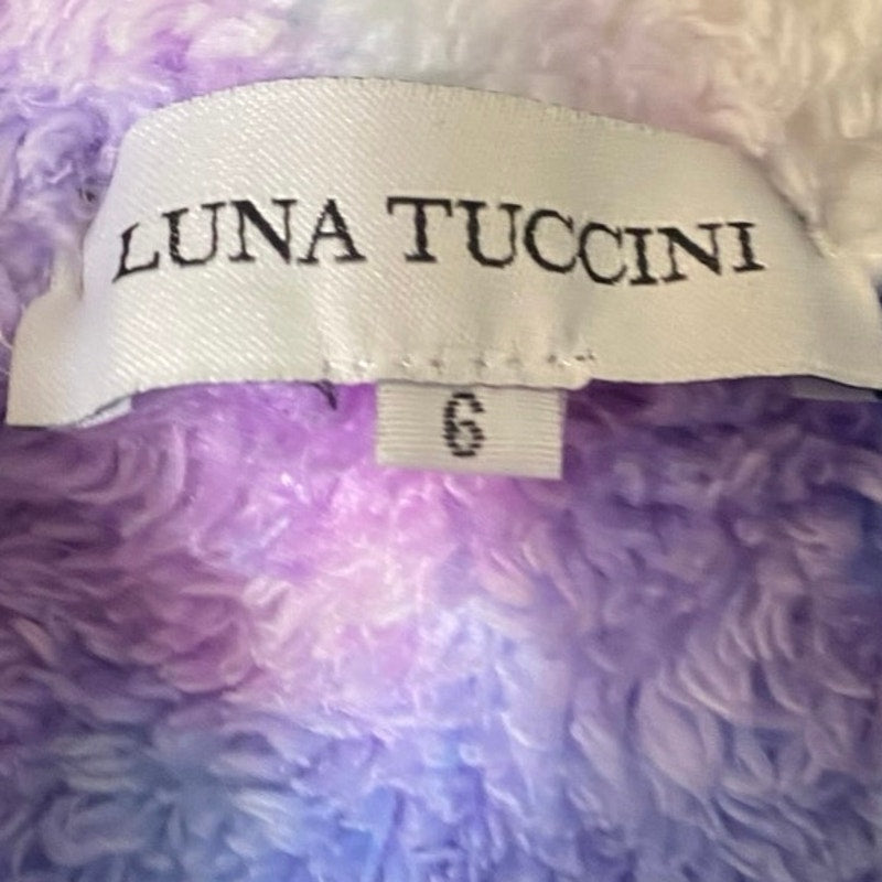 Luna Tuccini Multi Color Fleece Pullover sz 6