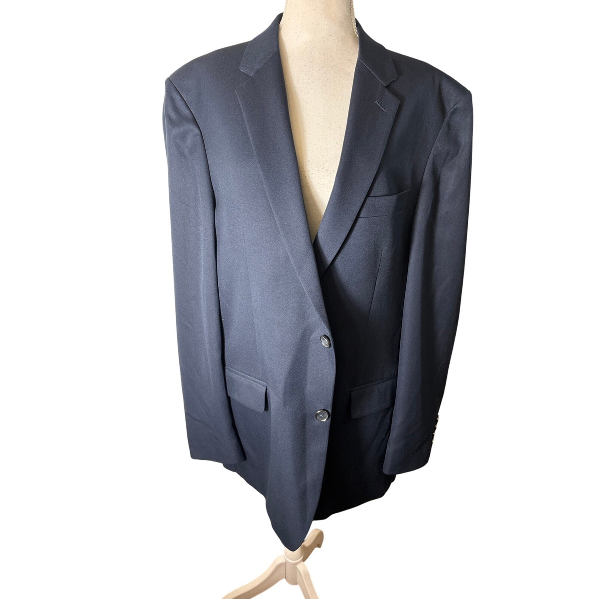 Mens Saddlebred Navy Performance Blazer Sz 46L