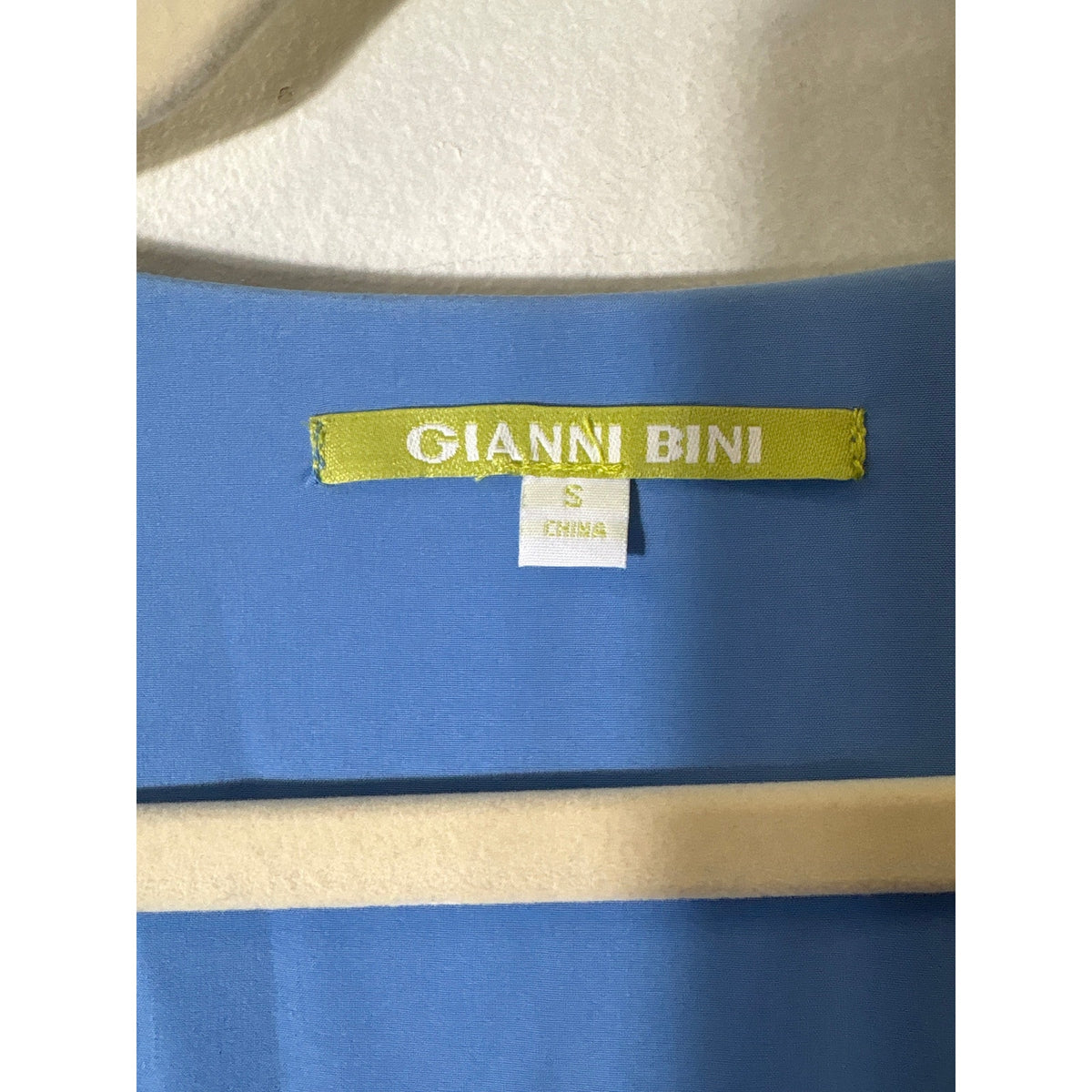 Gianni Bini Blue Knee Length Wrap Dress Sz S