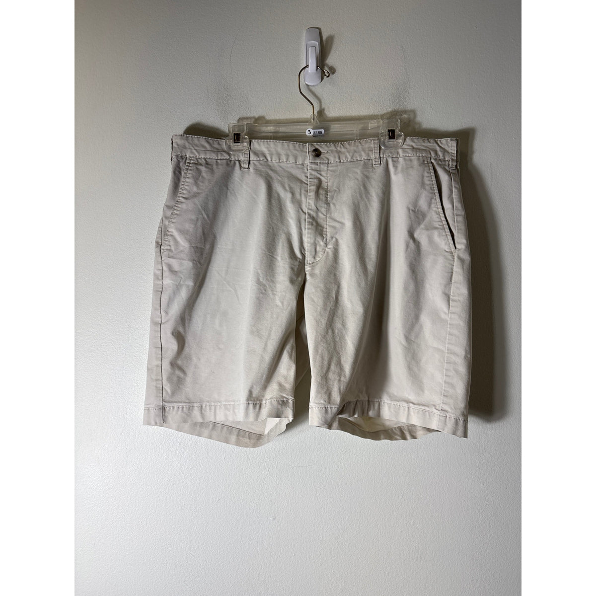 Peter Millar Light Khaki Classic Fit Cotton Shorts Sz 38