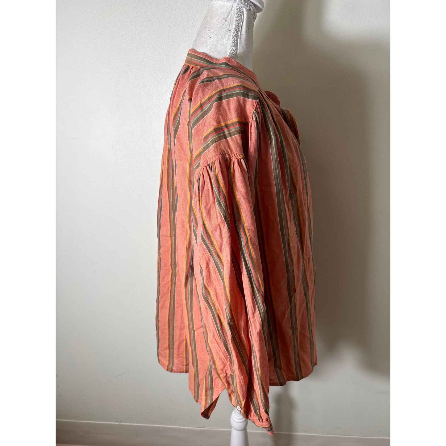 NWT Xirena Terracotta "Atlee" Long Sleeve Button Up Shirt Sz L