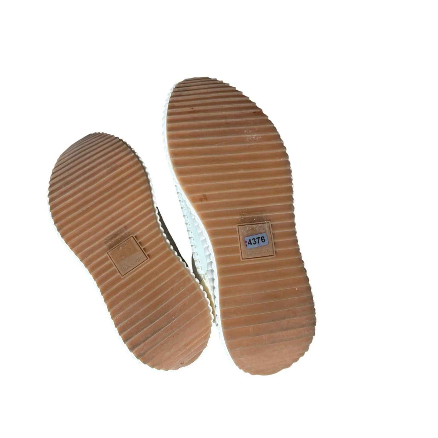 Dolce Vita Leather Stitched Cream/White Tennis Shoes sz 8