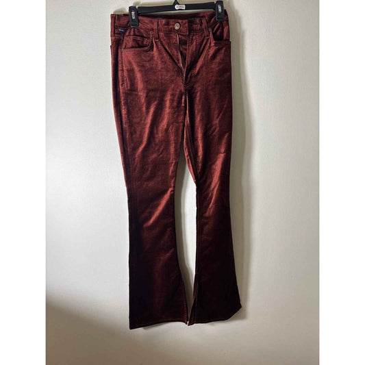 Citizens Of Humanity Deep Orange Georgia Velvet Denim Sz 27