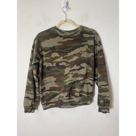 Sub_Urban Riot Green Camo Sweatshirt Sz XS