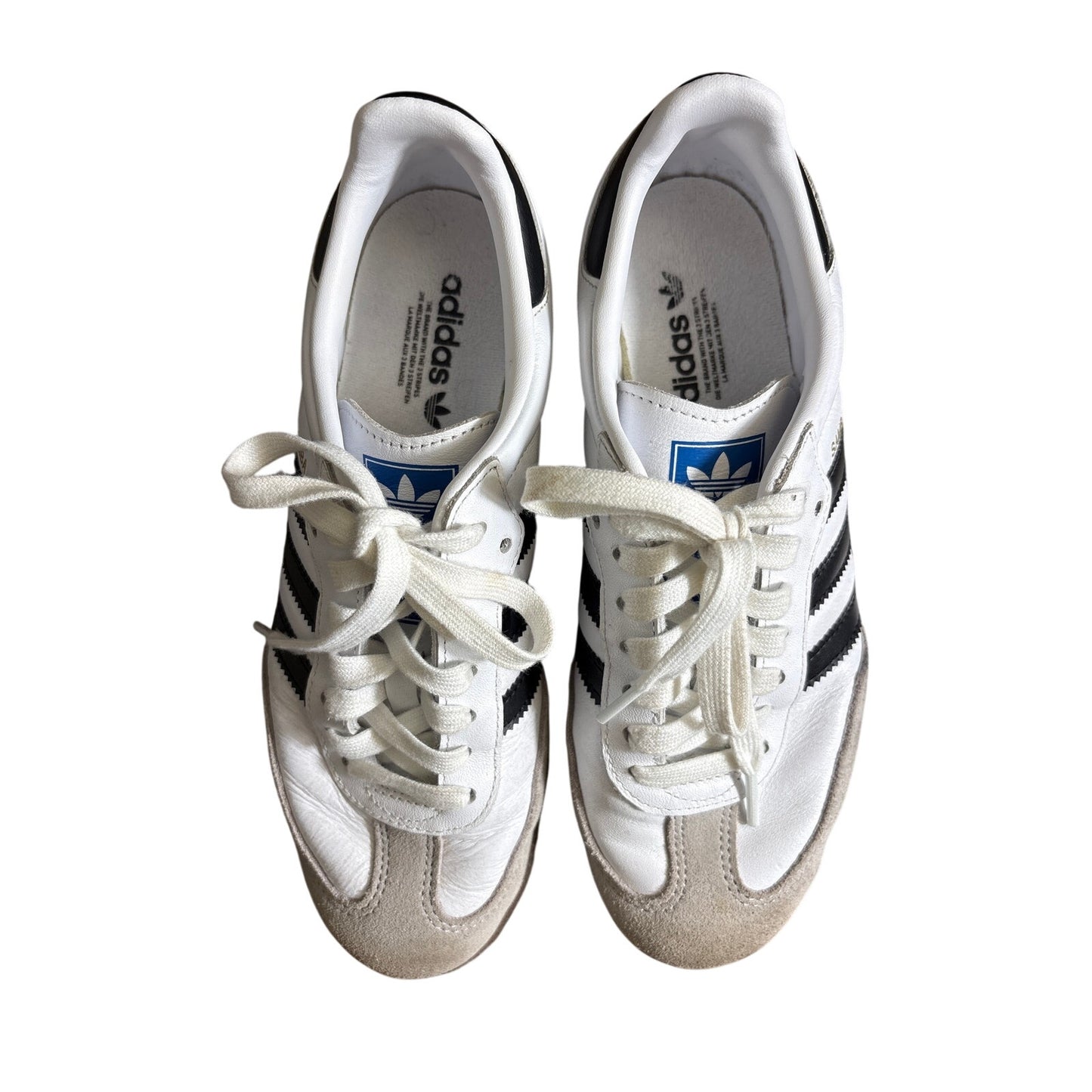 Adidas Black White OG Samba Tennis Shoes Sz 6