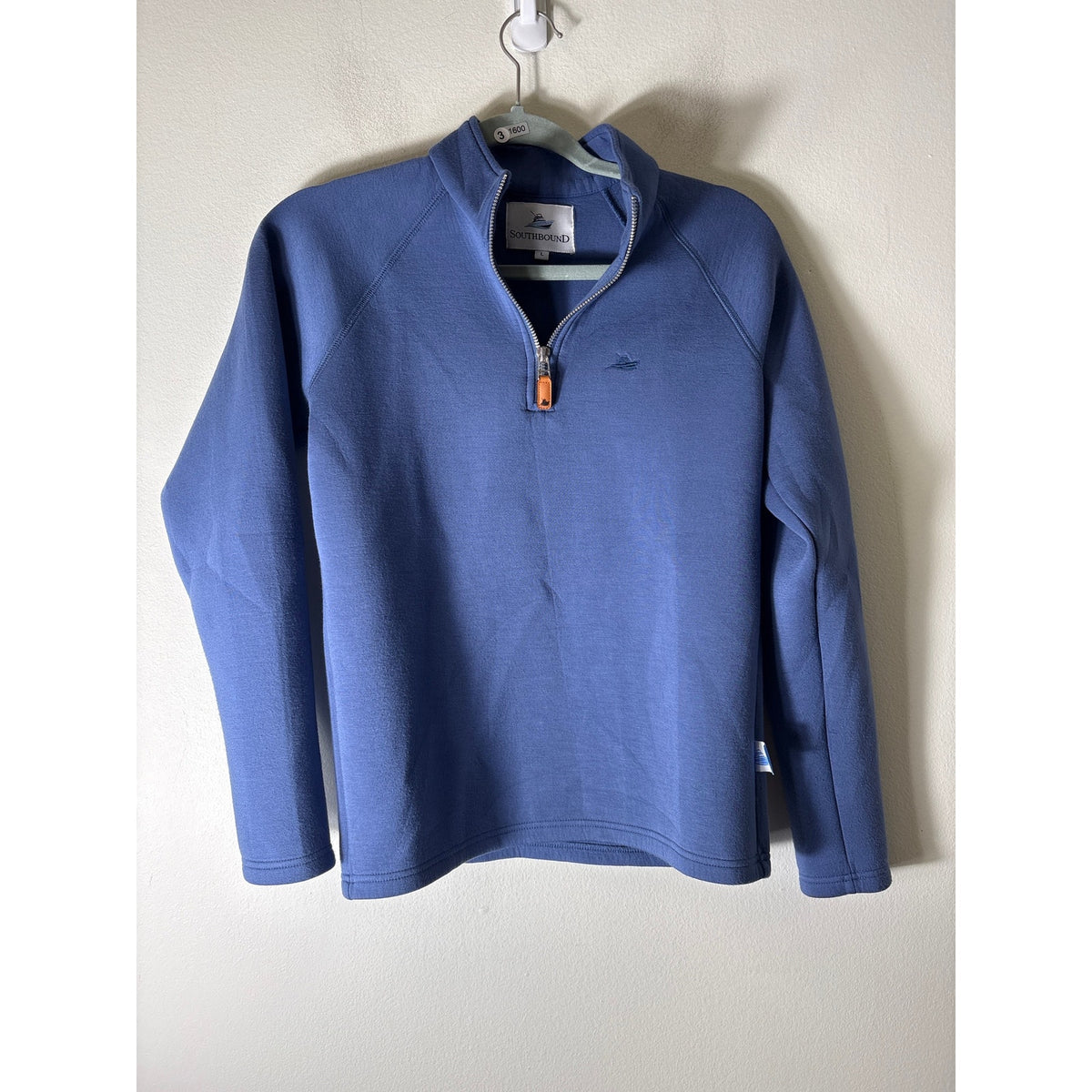 Boys Southbound Blue 1/4 Zip Pullover Sz L