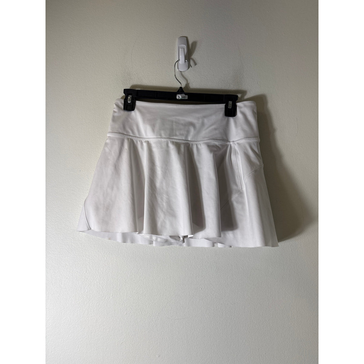 Athleta Crisp White Athletic Tennis Skirt/Skort Sz M