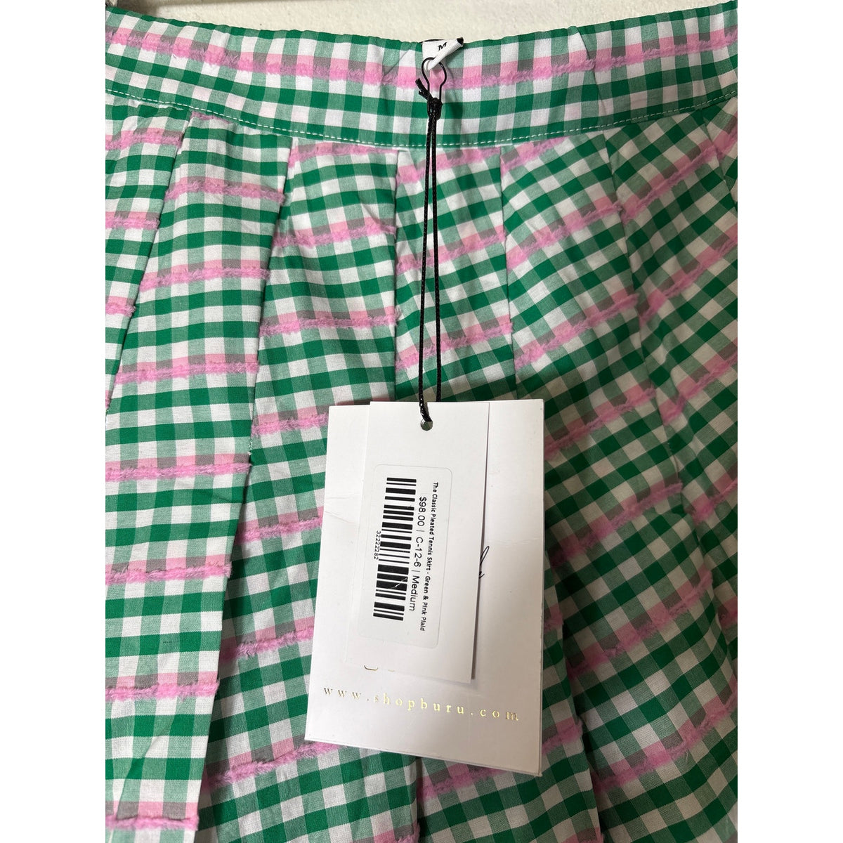 NWT Buru Pink & Green  Skirt Sz M