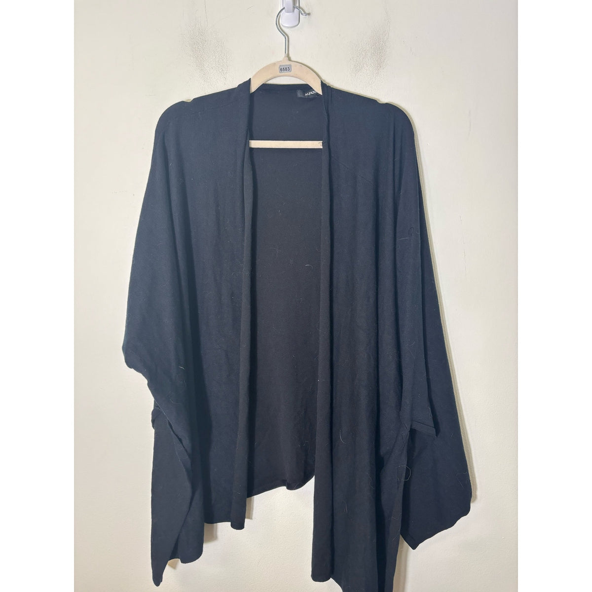 Alfani Black Long Sleeve Knit Cardigan Sz L