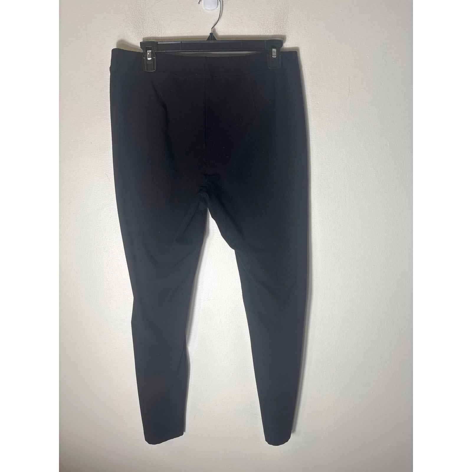 Eileen Fisher Black Pull On Ankle Pants Sz L