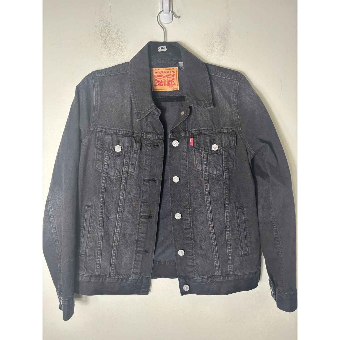 Levi's Black Denim Jacket Sz S
