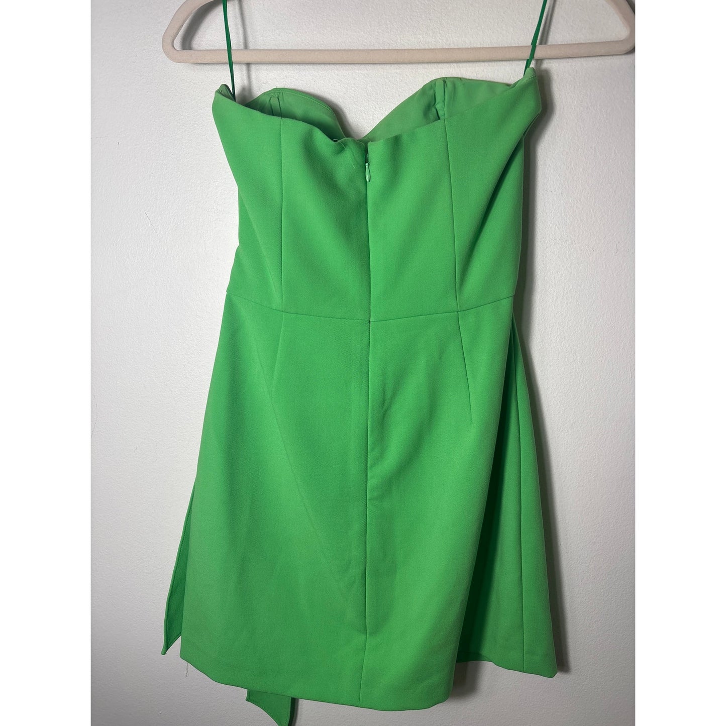 French Connection Bright Green Strapless Mini Cocktail Dress Sz XXS