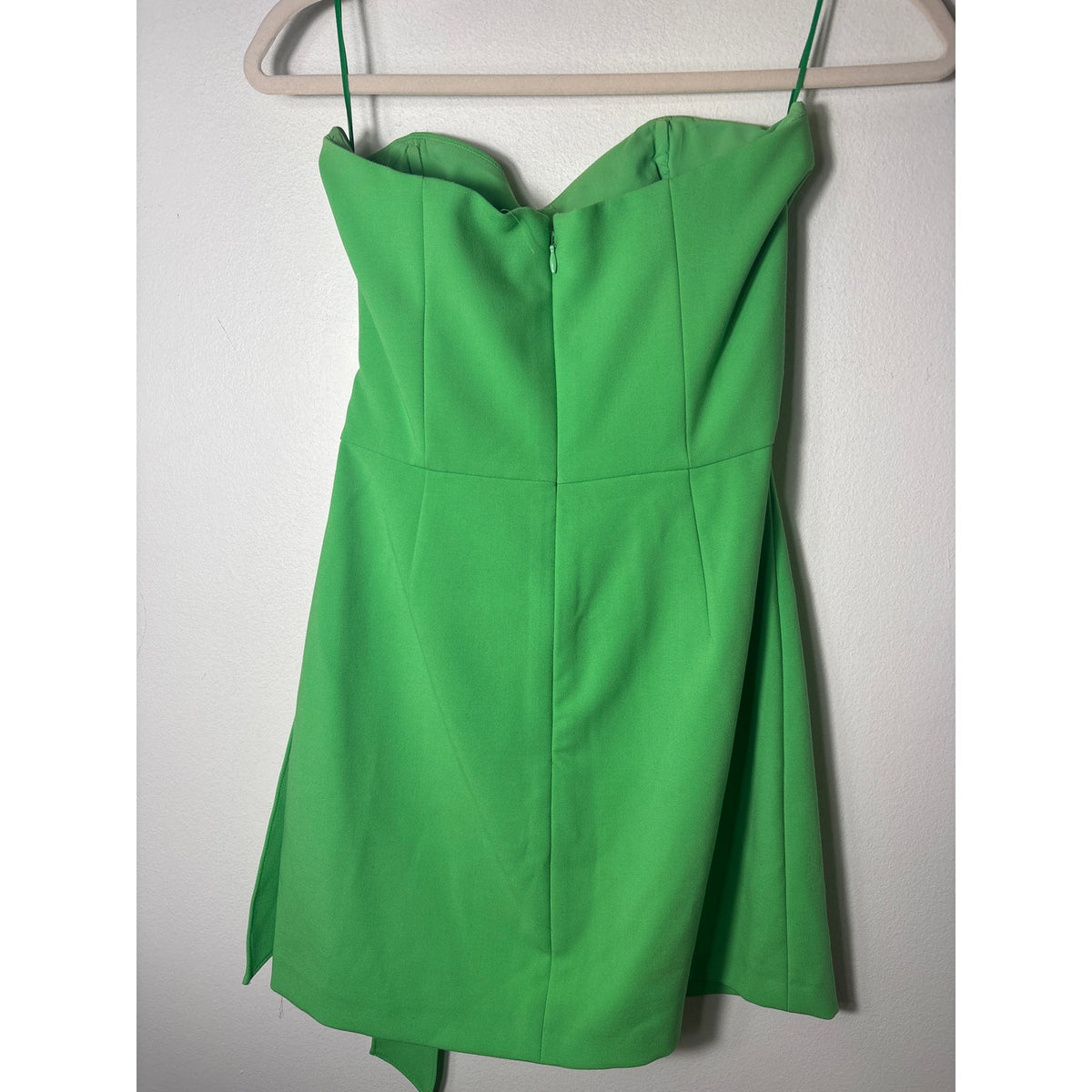 French Connection Bright Green Strapless Mini Cocktail Dress Sz XXS