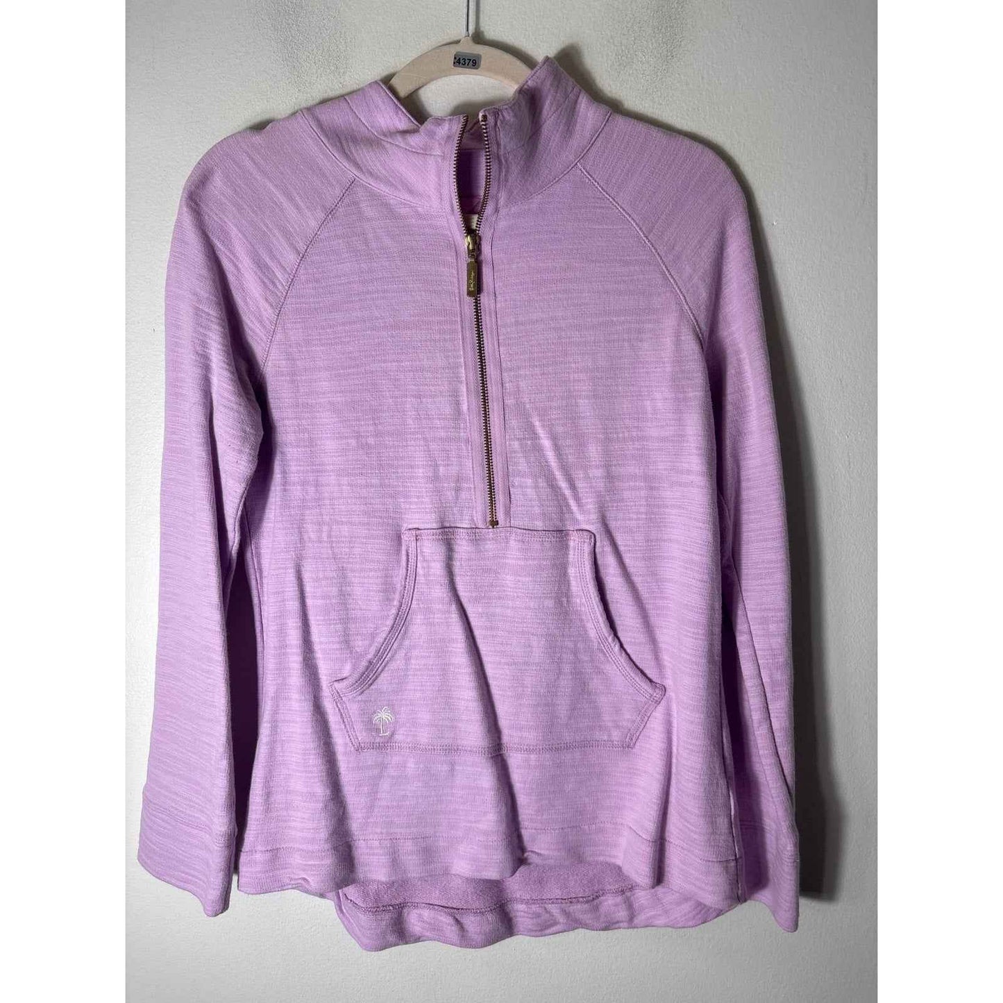 Lily Pulitzer Lavender Long Sleeve Half Zip Pullover Sz XS