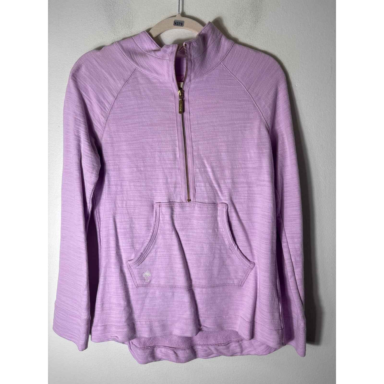 Lily Pulitzer Lavender Long Sleeve Half Zip Pullover Sz XS