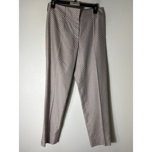 Carlisle Brown and White Print Dress Pants Sz 2