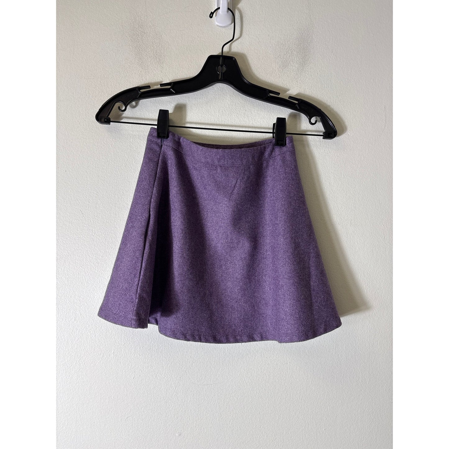Girls Little English Purple Wool Skirt Sz 7