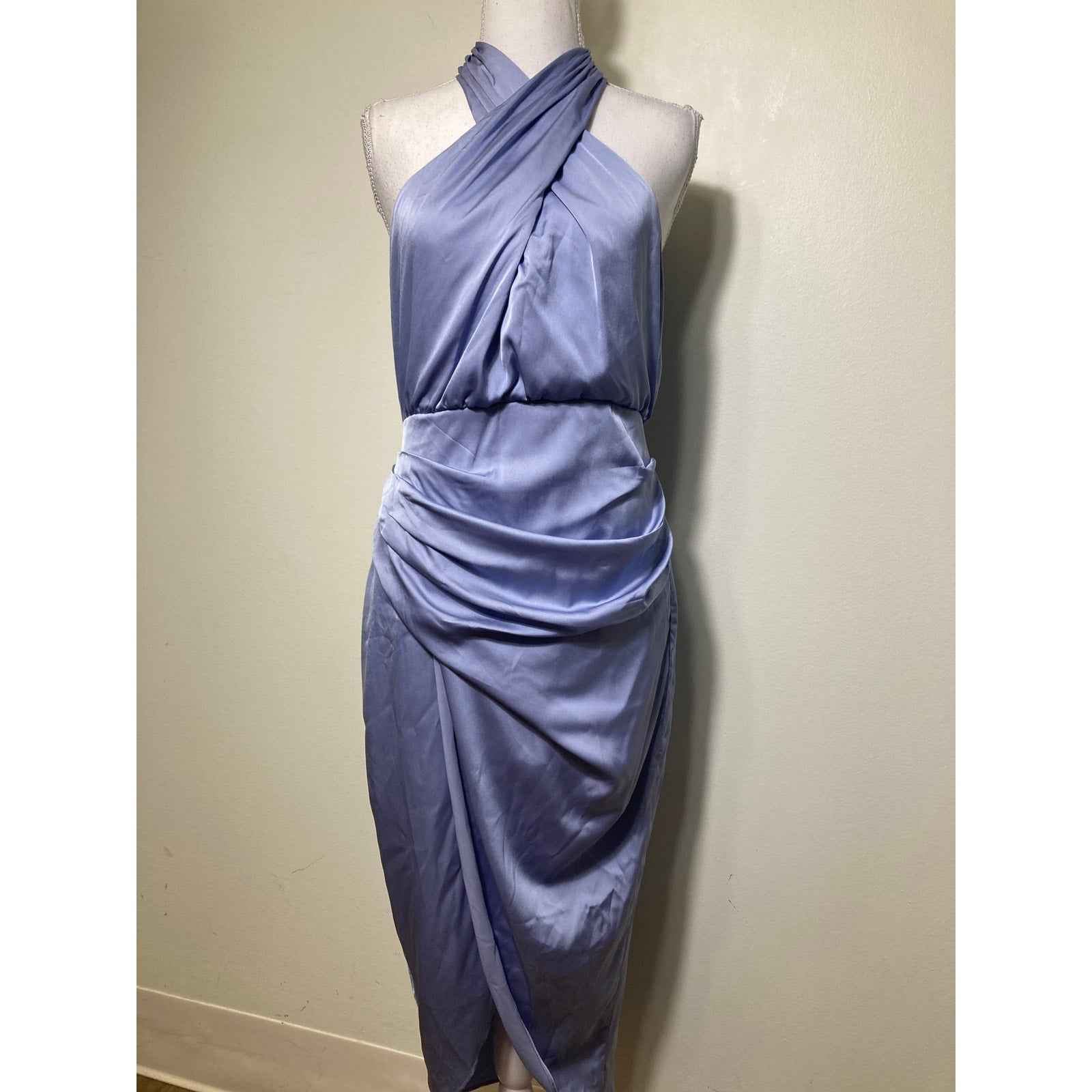 Do + Be Light Blue Sleeveless Satiny