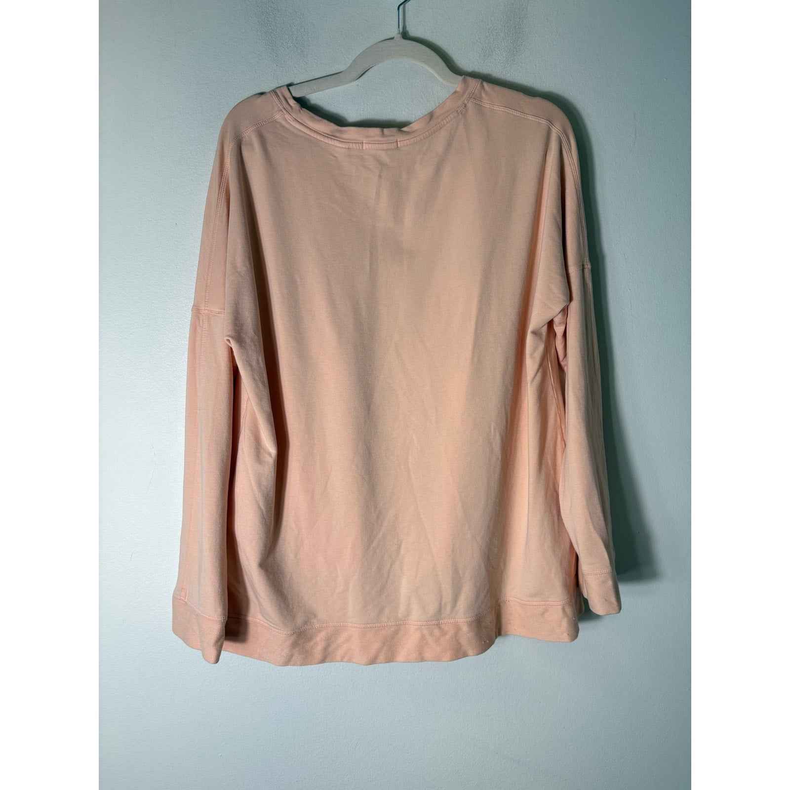 Tasc Orange Sherbert Long Sleeve Crew Neck Sweatshirt Sz XL