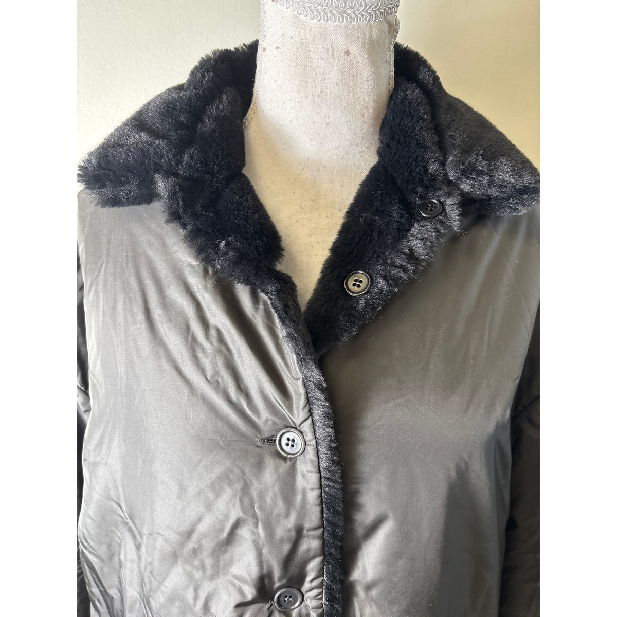 Ann Mashburn Reversible Fur/Waterproof Car Coastr Sz S